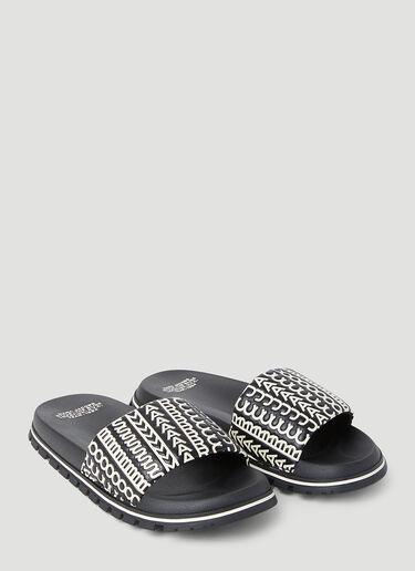 Marc Jacobs Monogram Slides Black mcj0251020