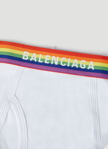 Balenciaga Pride Slip Briefs White bal0145140