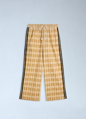 adidas x Song For The Mute Check Logo Motif Track Pants Beige asf0362061