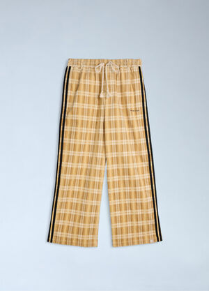 adidas x Song For The Mute Check Logo Motif Track Pants Beige asf0362061