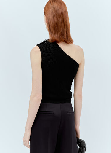 원-숄더 니트 탑  Max Mara 원-숄더 니트 탑  블랙 max0256022