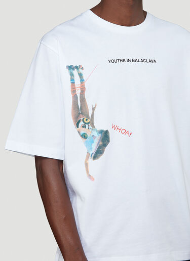 Youths In Balaclava Graphic T-Shirt White yib0142012