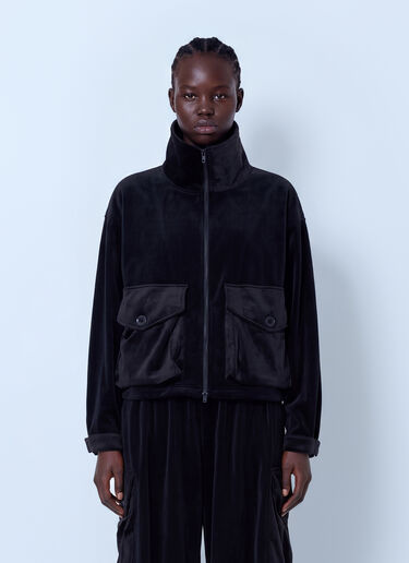 LN-CC® - Y-3: Velvet Corduroy Utility Blouson - Black Y-3 Velvet Corduroy Utility Blouson Black yyy0265008