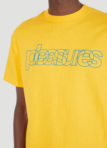 Pleasures 플라이트 티셔츠 오렌지 pls0145015