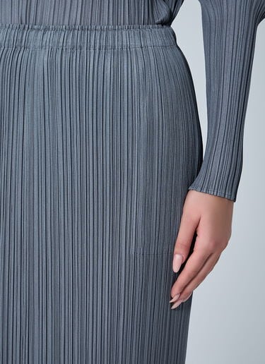 Pleated Midi Skirt Pleats Please Issey Miyake Pleated Midi Skirt Grey plp0262015