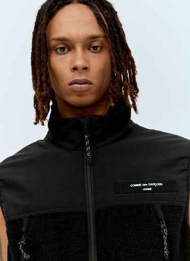 Comme des Garçons Homme 抓绒背心 黑色 cdh0154008