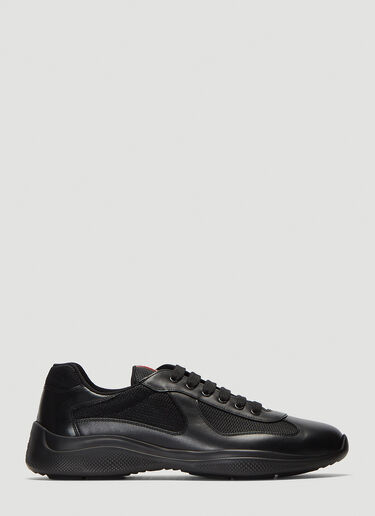 Prada America’s Cup Lace-Up Sneakers Black pra0139023