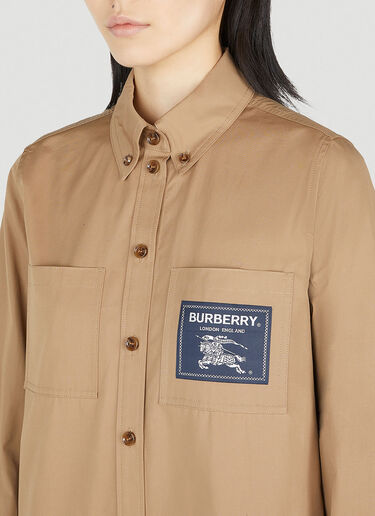 Burberry 파올라 라벨 셔츠 카멜 bur0252009