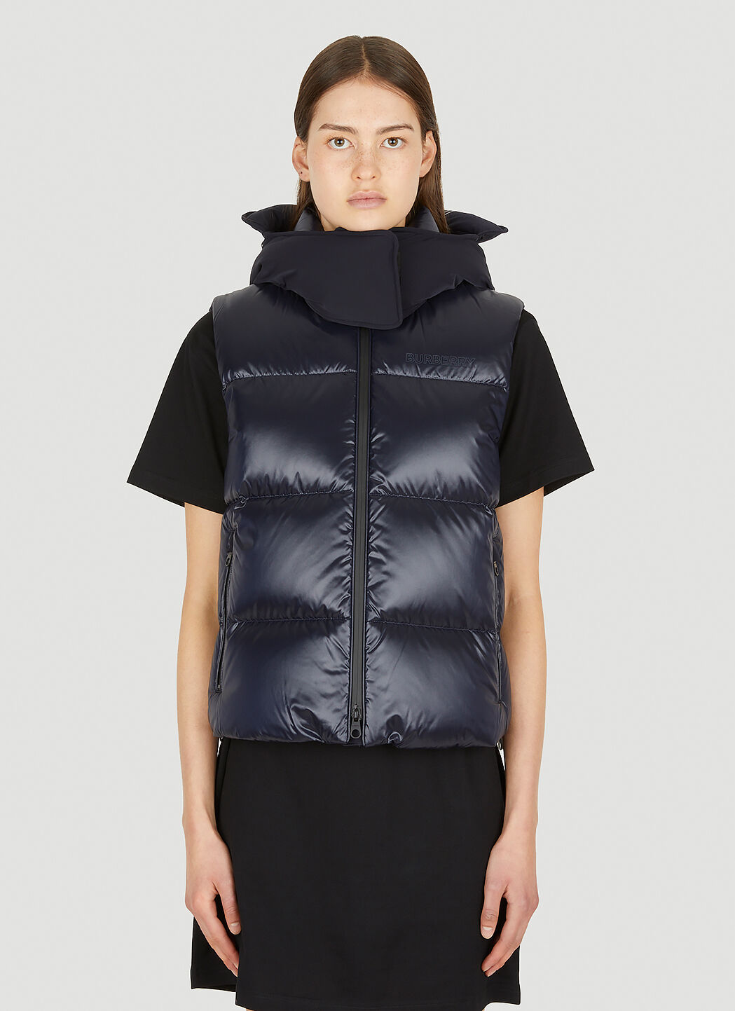 Burberry vest womens hot sale black