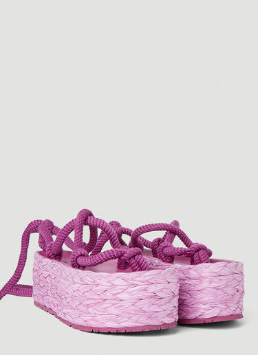 Isabel Marant Elif Platform Sandals Pink ibm0251033