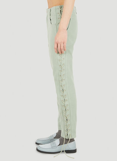 Eckhaus Latta Laced Pants Green eck0150004