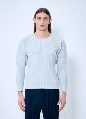 Homme Plissé Issey Miyake Pleated Crewneck Top Black hmp0160003