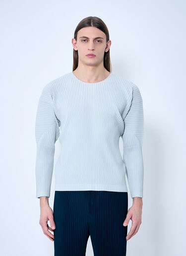 Homme Plissé Issey Miyake Pleated Crewneck Top Grey hmp0159017