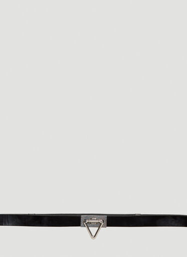 Bottega Veneta 포인트 락 벨트 블랙 bov0146051
