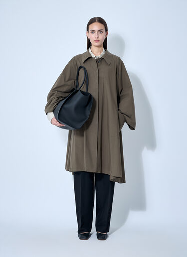 The Row Leins Coat Khaki row0260012