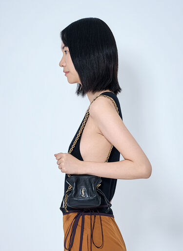 LN-CC® - Saint Laurent: Jamie Chain Belt Bag - Black Saint Laurent Jamie Chain Belt Bag Black sla0263051