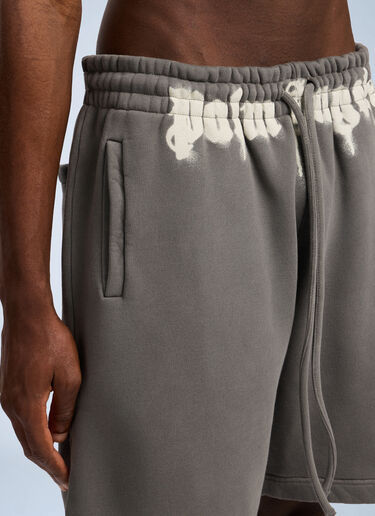 Waist Logo Track Shorts Palm Angels Waist Logo Track Shorts Grey pma0162057