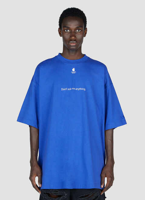 Jil Sander Don't Ask Me Anything T-Shirt Black jil0153009