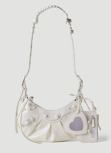 Balenciaga Le Cagole XS Shoulder Bag White bal0251102