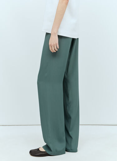 Dries Van Noten Fluid Drawstring Pants Green dvn0256007