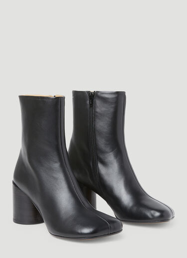 MM6 Maison Margiela 方头及踝靴 黑色 mmm0253026