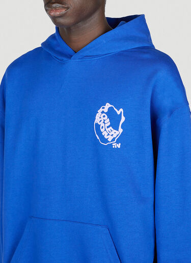 Boiler Room Waved Logo Hooded Sweatshirt Blue bor0153009