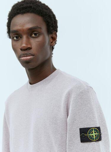 Stone Island 徽标贴饰针织衫 粉色 sto0156074
