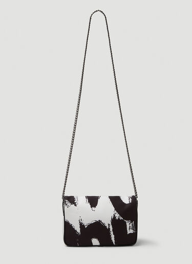 Alexander McQueen Graffiti Print Shoulder Bag Black amq0249059