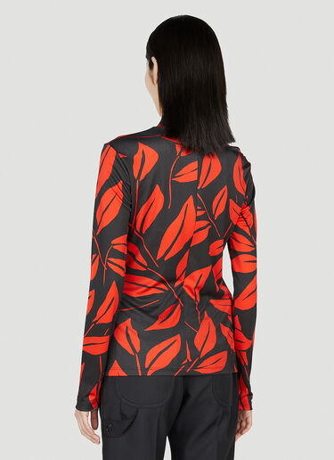 Meryll Rogge Leaf Print Top Red mrl0252006