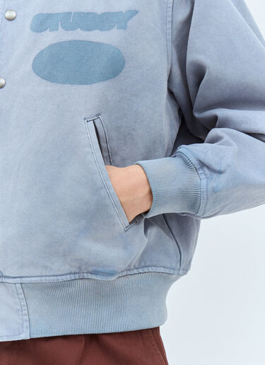 Stüssy Ghost Logo Varsity Jacket Blue sts0159001