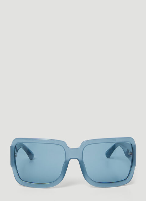 Dries Van Noten Oversized Square Sunglasses Brown dvn0154022