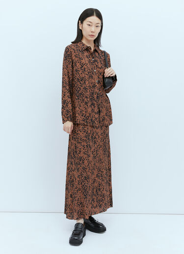 ジュペ マギー ミディスカート A.P.C. ジュペ マギー ミディスカート ブラウン apc0254007