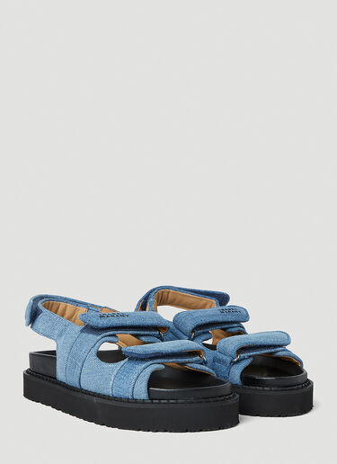 Isabel Marant Denim Madee Sandals Blue ibm0251029