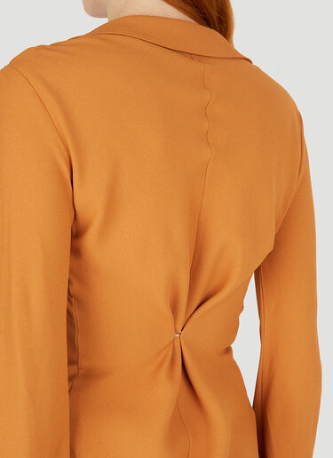 Geo Drape Top Kiko Kostadinov Geo Drape Top Orange kko0250007