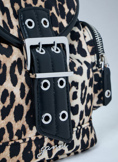 GANNI Bucky Backpack Brown gan0263039