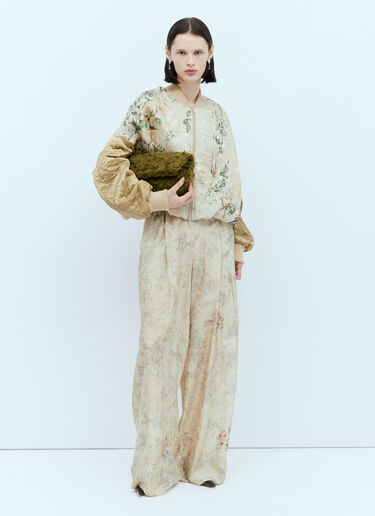 フラッフィークラッチ Dries Van Noten フラッフィークラッチ グリーン dvn0254049