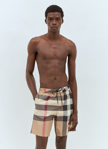 Vintage 格纹泳裤 Burberry Vintage 格纹泳裤 米 bur0141034