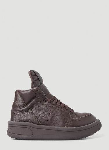 Rick Owens x Converse Turbowpn High Top Sneakers Burgundy rco0347003