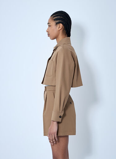 Max Mara Crop Tailored Jacket Beige max0260029