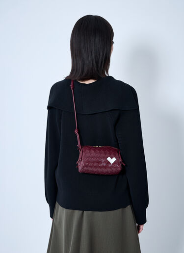 Bottega Veneta Intrecciato Concert Pouch Burgundy bov0259050