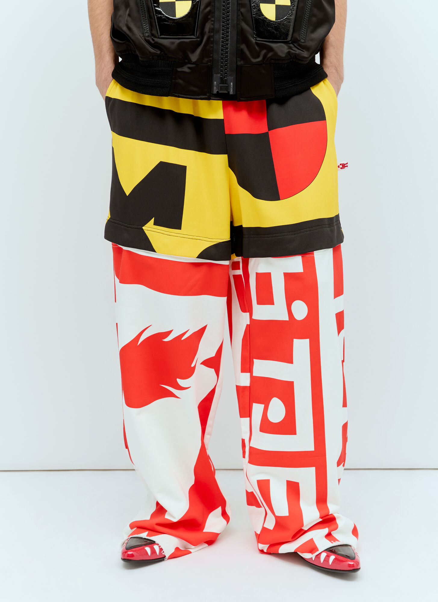 Shop Walter Van Beirendonck Dawleetoo Track Pants In Yellow