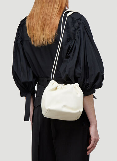 Jil Sander Small Drawstring Shoulder Bag Natural jil0243034
