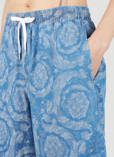 Versace Barocco Denim Shorts Blue ver0151020