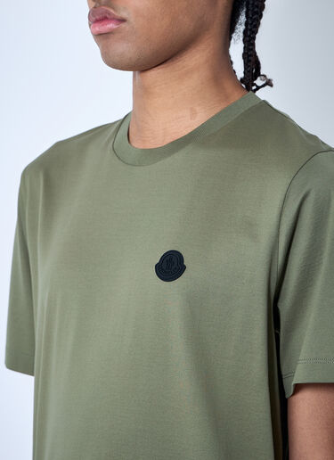 Moncler Logo Motif T-Shirt Green mon0160022
