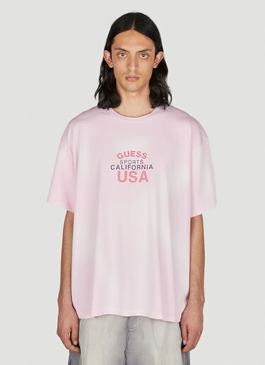 Guess USA フェードグラフィックTシャツ ピンク gue0152006