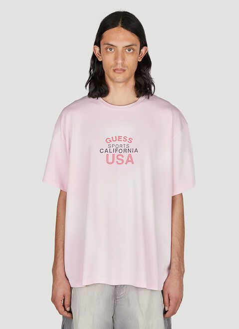 Guess USA Faded Graphic T-Shirt Black gue0154003