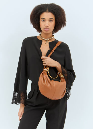 Chloé Small Bracelet Hobo Bag Brown chl0258042