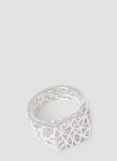 Tom Wood Mesh Medium Ring Silver tmw0352006