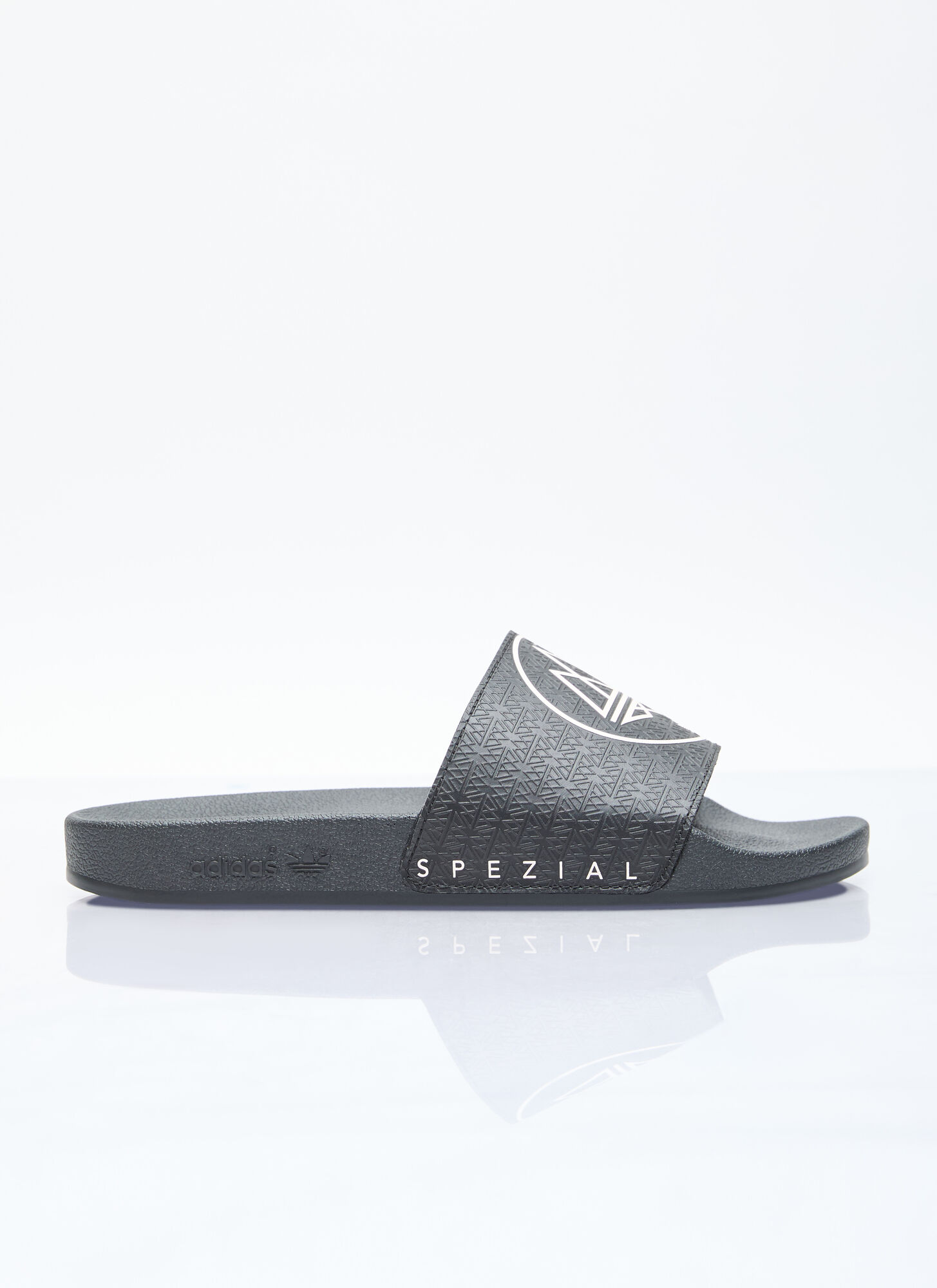 Shop Adidas Originals By Spzl Adilette Spzl Slides In Black
