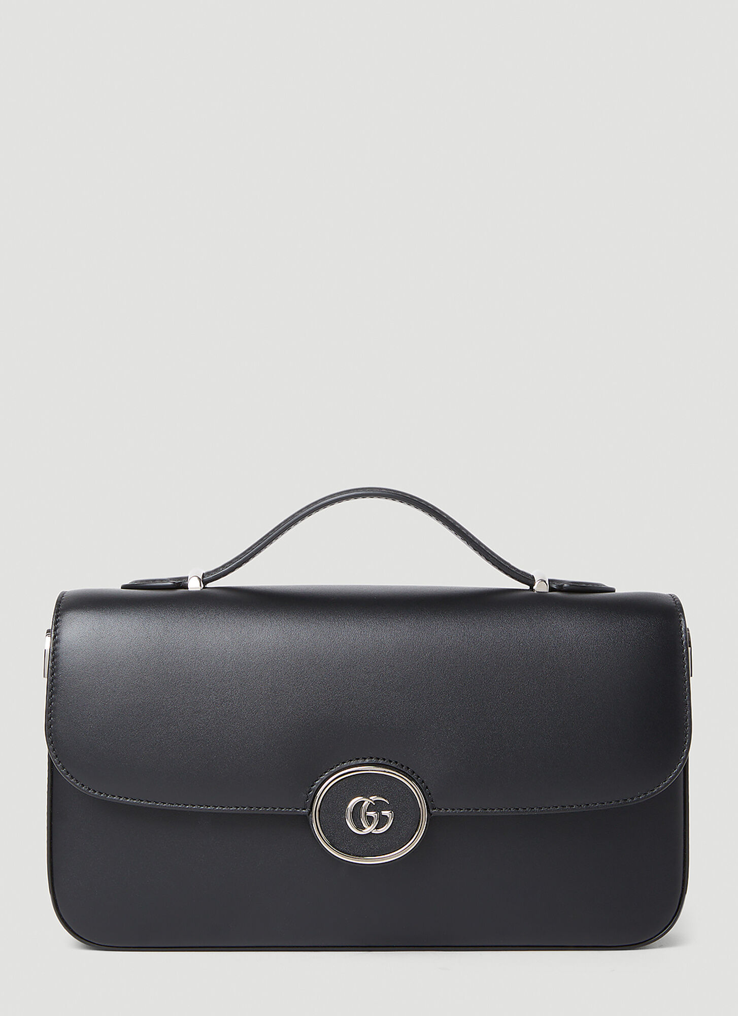 Shop Gucci Petite Gg Handbag In Black
